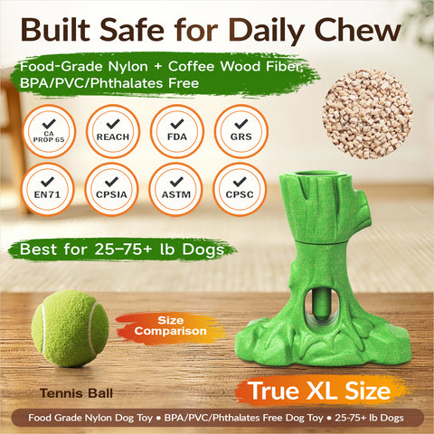 KADTC 3 in1 Durable Bully Stick Holder & Chew & Fillable Toys