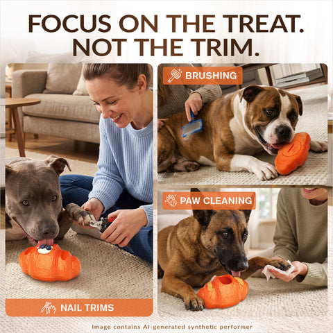 KADTC 3-in-1 Frozen Treat, Lick, Tough Chew Dog Toy for Aggressive Chewers