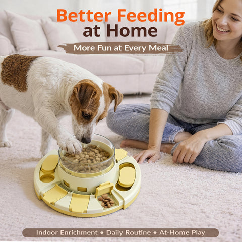 KADTC 2 Levels of Challenge Dog Puzzle Toy Slow Feeder