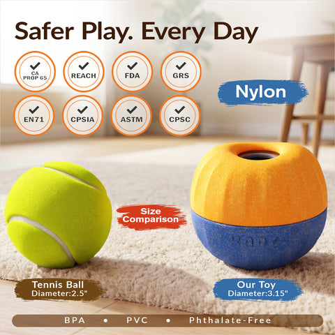 KADTC 3 IN 1 Dog Enrichment Toy, Freeze & Chew & Treat Dispenser Ball