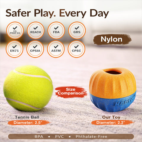 KADTC 3-in-1 Frozen Treat Toy & Dispenser Ball for Small/Tiny Dogs & Cats