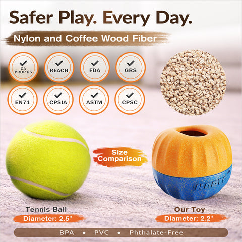 KADTC 3-in-1 Dog Enrichment Toy Fillable & Freeze & Treat Dispenser & Chew