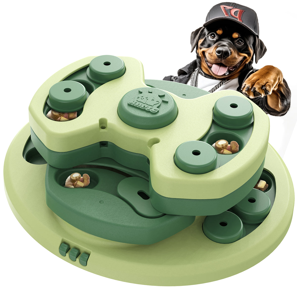 KADTC U.S. Brand & Design - 3 Levels of Challenge Beginner Dog Puzzle Toy Puppy Christmas & New Year Gift Toys Treat Puzzles Food Enrichment Mental Stimulation Brain Interactive Games Keep Them Busy