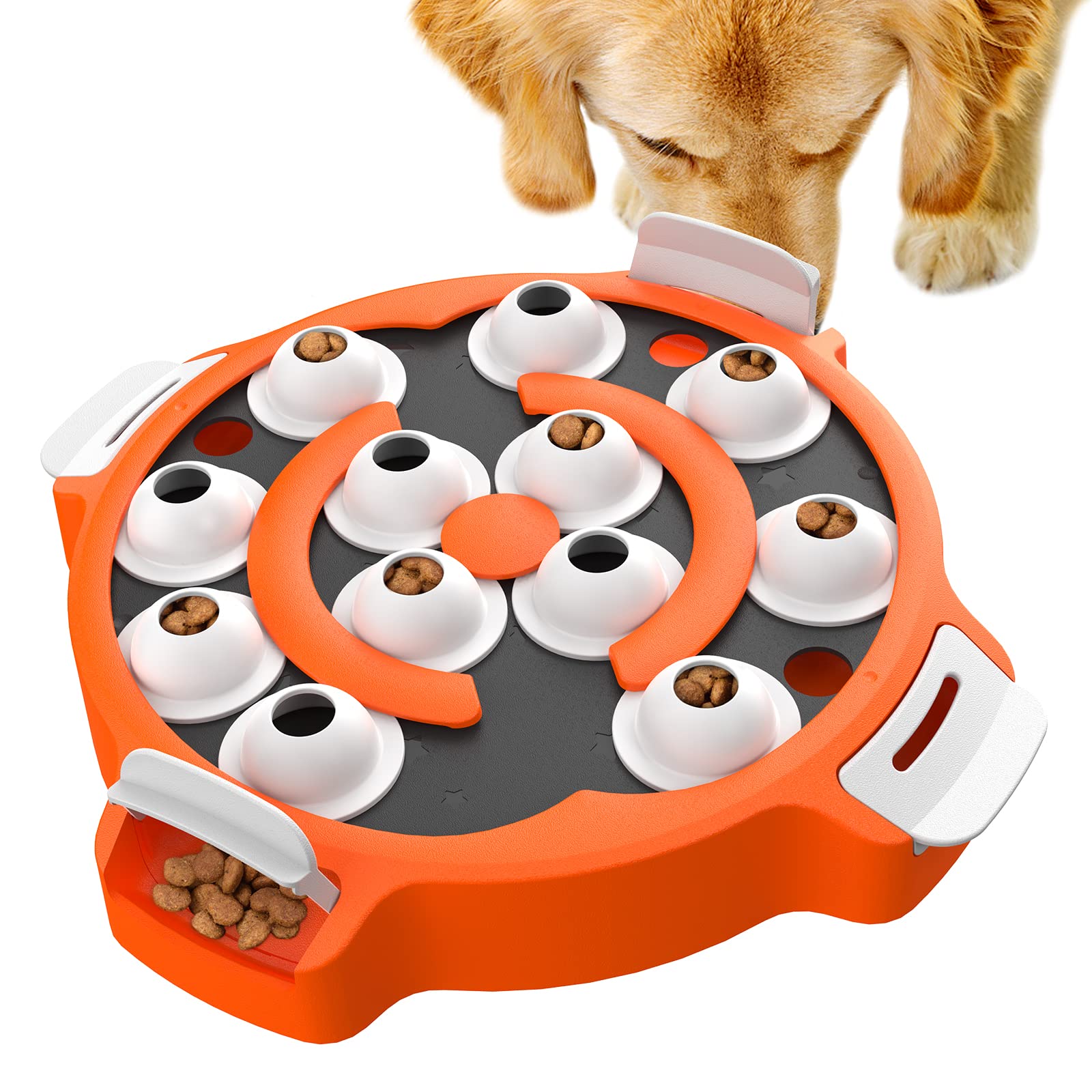 KADTC Dog Puzzle Toy Dogs Brain Stimulation Mentally Stimulating Toys Beginner Puppy Treat Food Feeder Dispenser Advanced Level 2 Interactive Games for Small/Medium/Large Aggressive Chewers Breed Gift