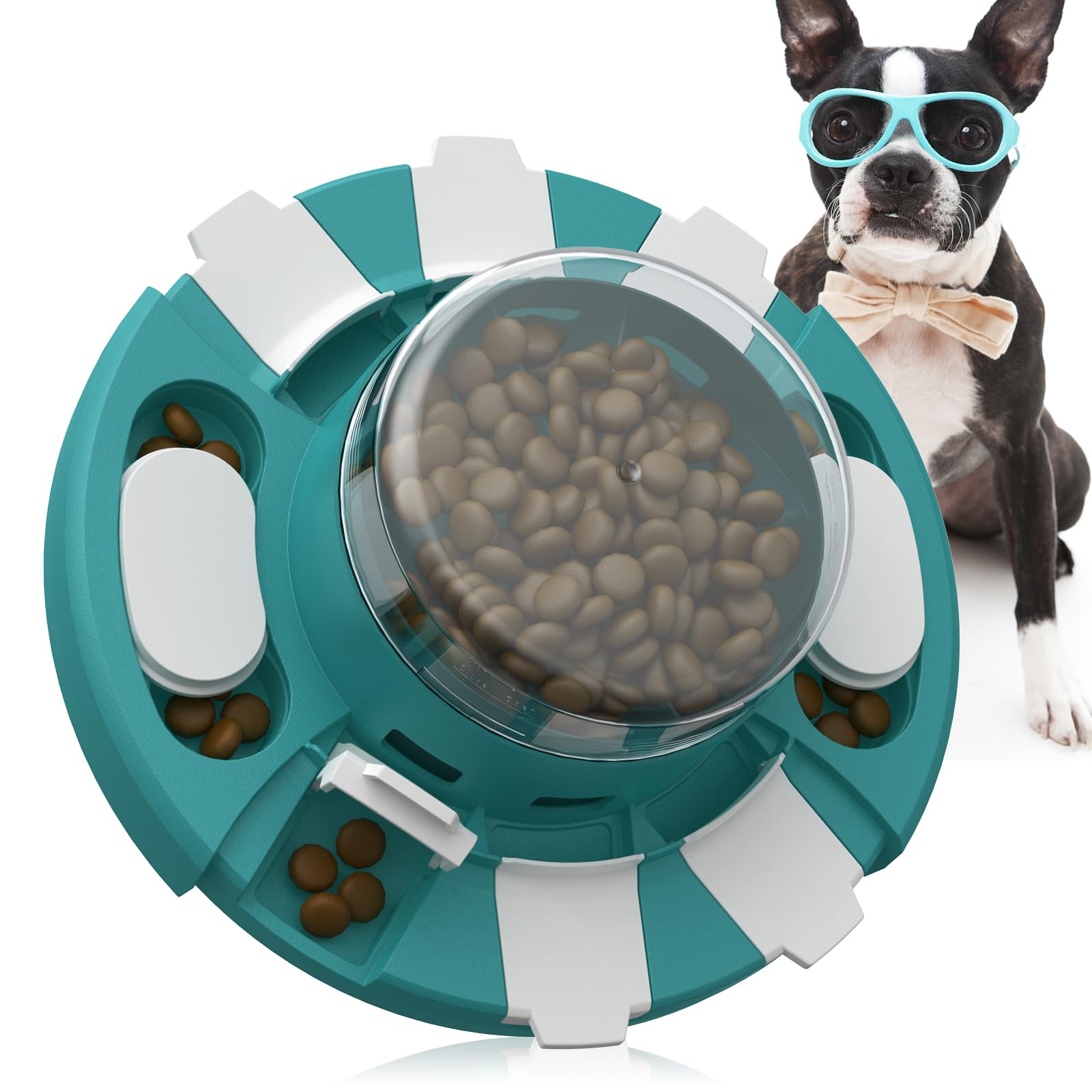 Enrichment Toys For Dogs KADTC 3-in-1 Dog Puzzle Toy Rotating
