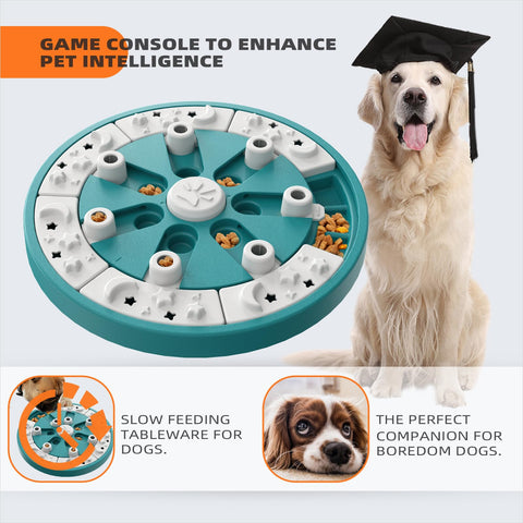 KADTC Dog Puzzle Toys For Small/Medium/Large Dogs Food Puzzles Treat Dispenser Feeding Pet SLow Blow Puppy Brain Toy Mental Stimulation Interactive Mind Games Boredom Mentally Stimulating Enrichment