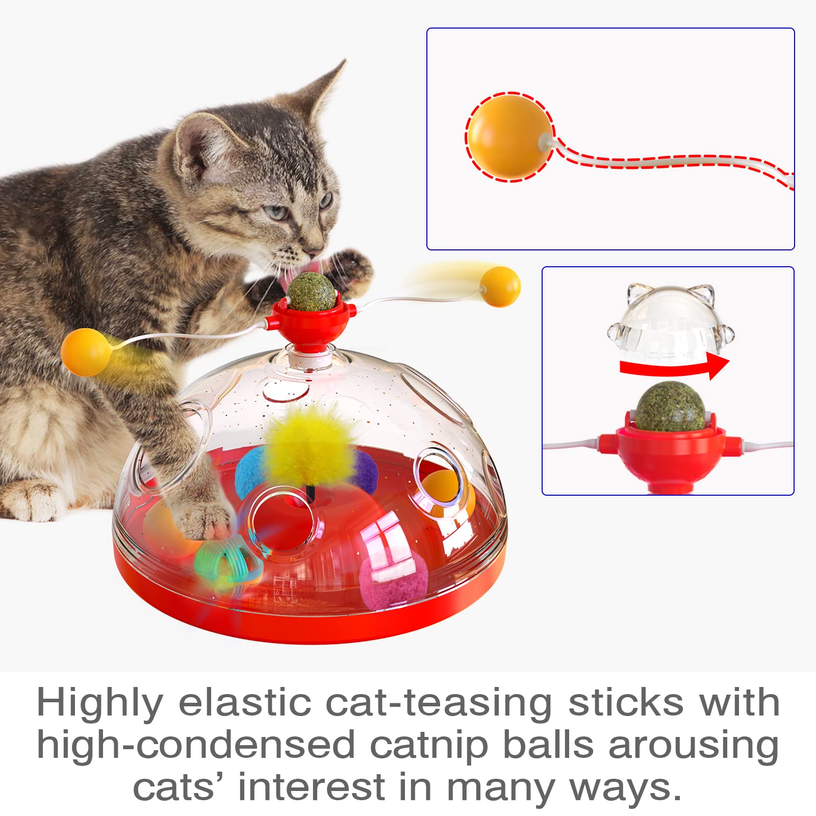 TACKDG Cat Toy Indoor for Cats Interactive Best Kitten Puzzle Toys