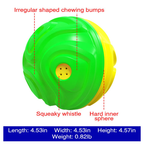 KADTC Dog Giggle Ball Interactive Squeaky Toys Puppy Wobble Wag Talking Balls for Small/Medium Chewers Durable Rubber Fun Sounds When Rolled or Shaken Best Toy with Squeaker to Keep Them Busy Doggy Gift