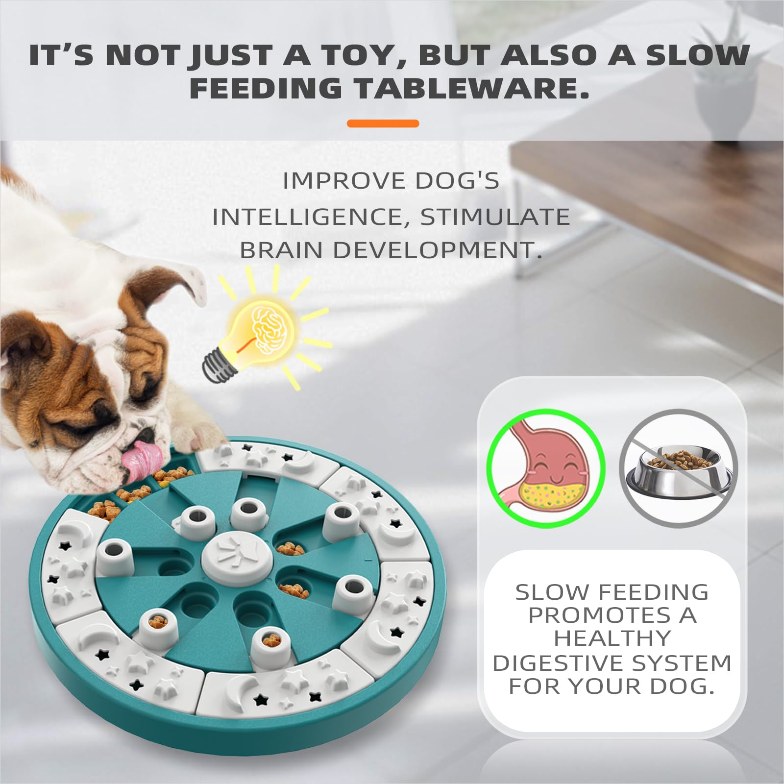 KADTC Dog Puzzle Toys For Small/Medium/Large Dogs Food Puzzles Treat Dispenser Feeding Pet SLow Blow Puppy Brain Toy Mental Stimulation Interactive Mind Games Boredom Mentally Stimulating Enrichment