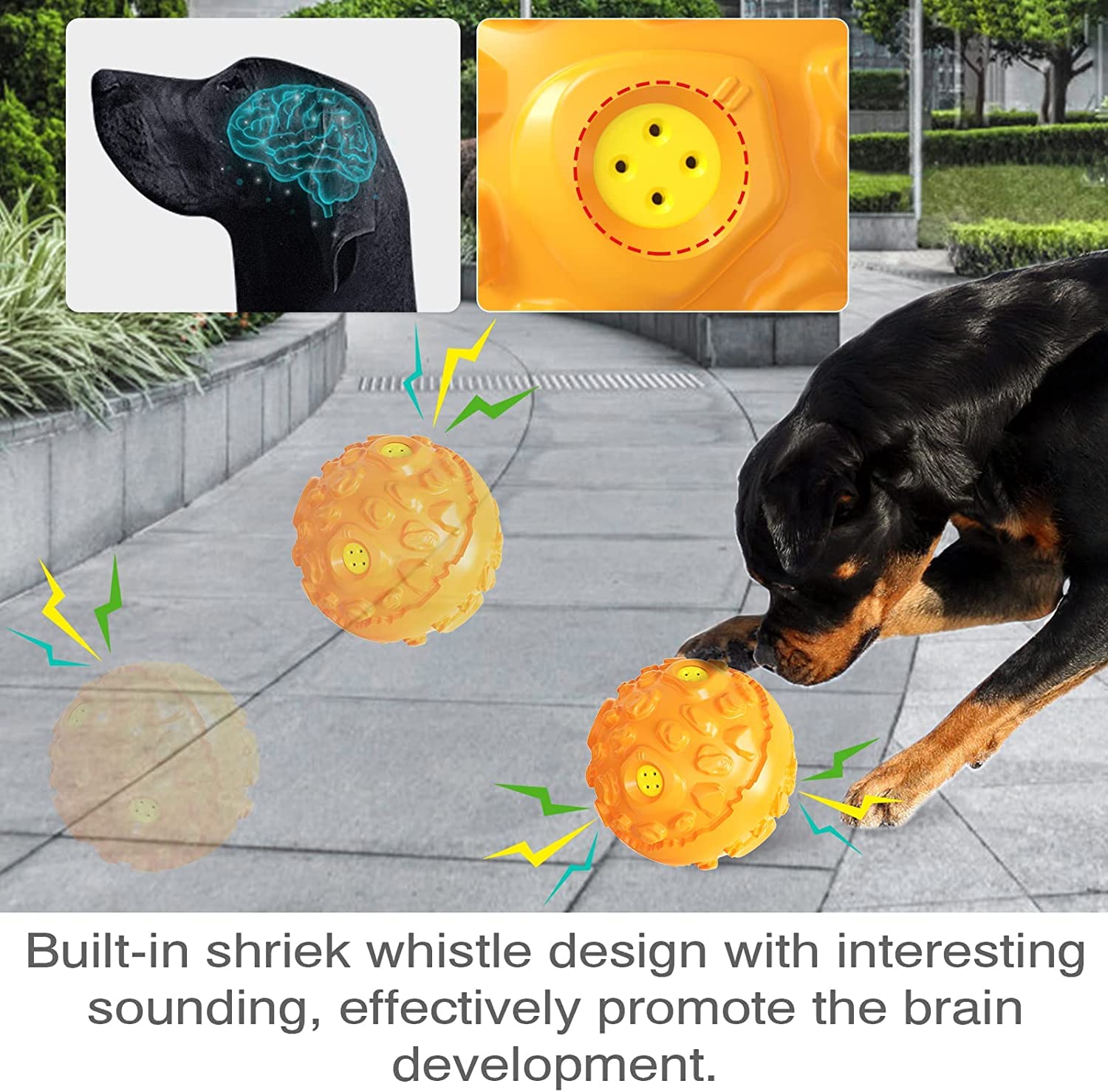 Wobble Ball Interactive Treat Dispensing Dog Puzzle Toy