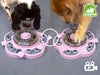 KADTC 3-Level Dog Puzzle Feeder video showing spin, slide, and treat-finding play